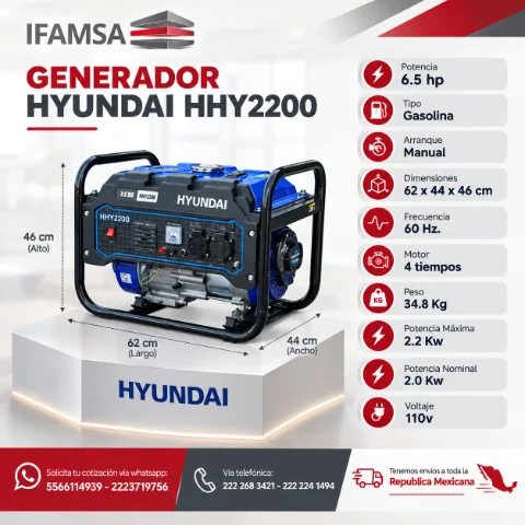 GENERADOR HYUNDAI HHY2200