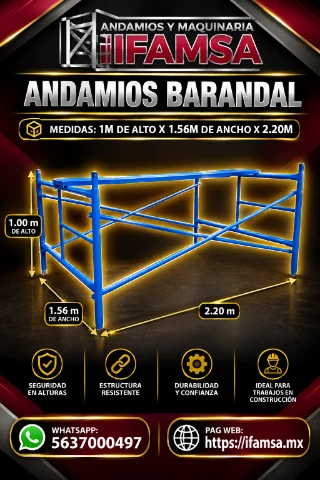 ANDAMIOS BARANDAL IFAMSA