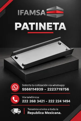 PATINETA PARA APOYO DE SILLETAS ARCO