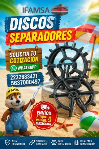 Discos separadores para construcciones