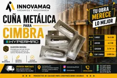 Cuña Metalica Reforzada para Cimbra Hypermaq