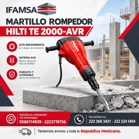 MARTILLO ROMPEDOR HILTI TE 2000-AVR