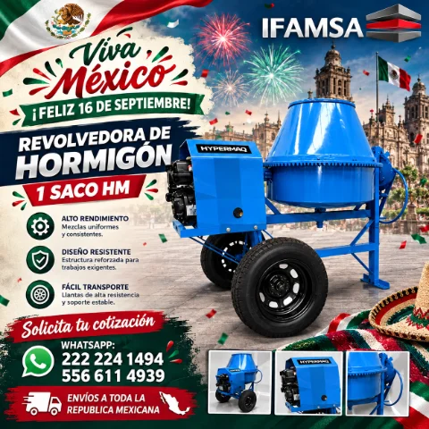 REVOLVEDORA DE HORMIGON 1 SACO HYPERMAQ