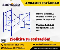 Equipa tu obra con andamios resistentes