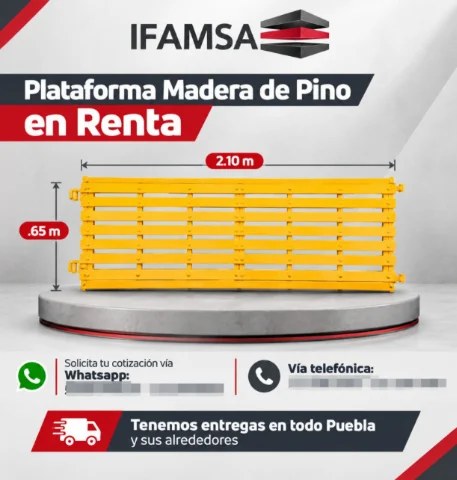 RENTA DE PLATAFORMAS PARA ANDAMIO