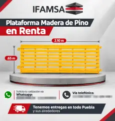 RENTA DE PLATAFORMAS PARA ANDAMIO