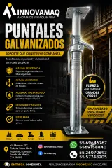 Puntales Galvanizados de Alta Resistencia