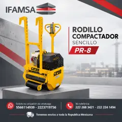 RODILLO COMPACTADOR SENCILLO PR-8