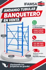 VENTA DE ANDAMIO TUBULAR BANQUETERO MODELO AH-080