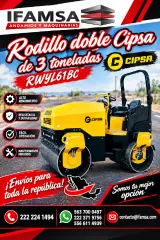 Rodillo doble cipsa de 3 toneladas RWYL61BC