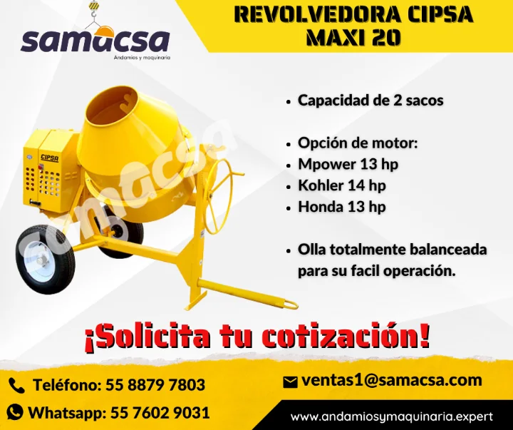 REVOLVEDORA CIPSA MAXI 20 - SAMACSA