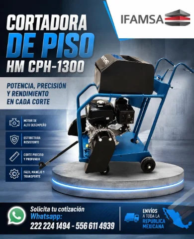 CORTADORA DE PISO HYPERMAQ CPH-1300