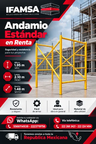 RENTA DE MODULOS DE ANDAMIO ESTANDAR