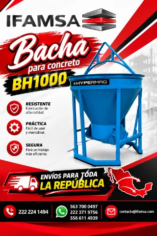Bacha para concreto:BH1000Hypermaq