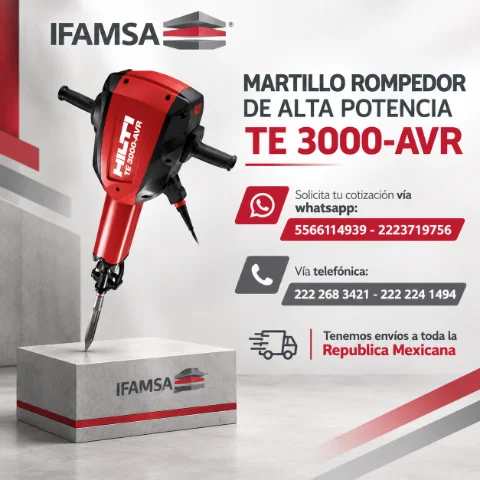 MARTILLO ROMPEDOR DE ALTA POTENCIA TE 3000-AVR