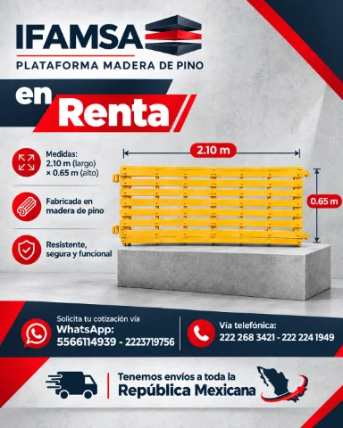 RENTA DE CHAROLAS PARA ANDAMIO