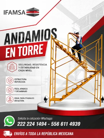 ANDAMIOS PARA TORRE EN IFAMSA
