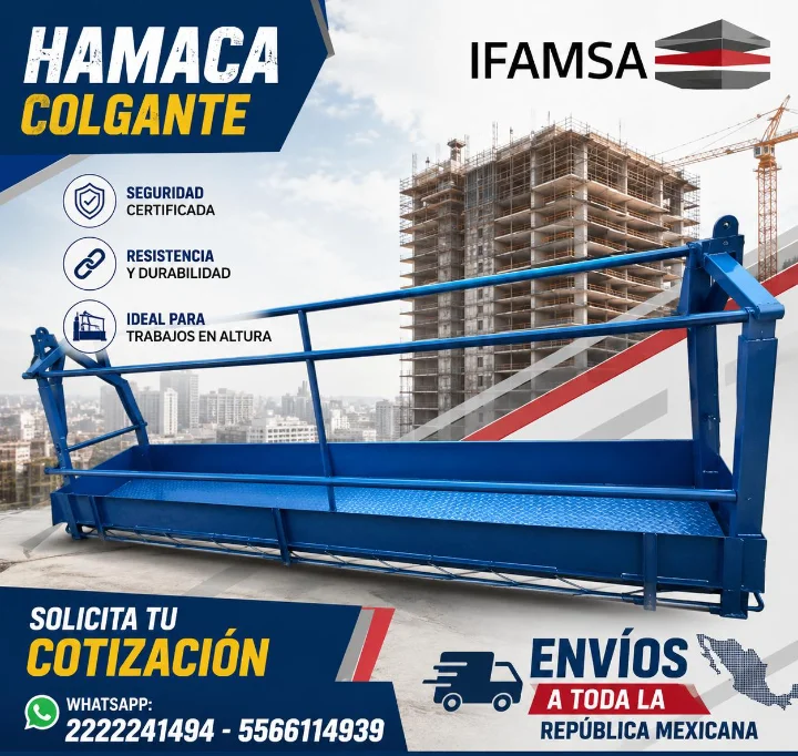 HAMACA COLGANTE PARA CONSTRUCCION
