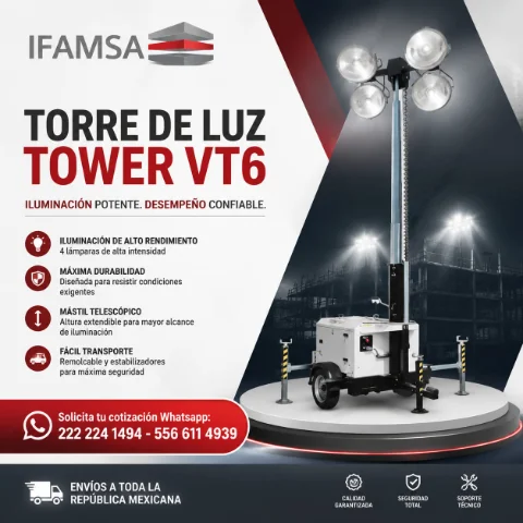 TORRE DE ILUMINACION LUX TOWER VT6