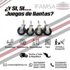 Accesorios para Andamios: Juegos de Llantas