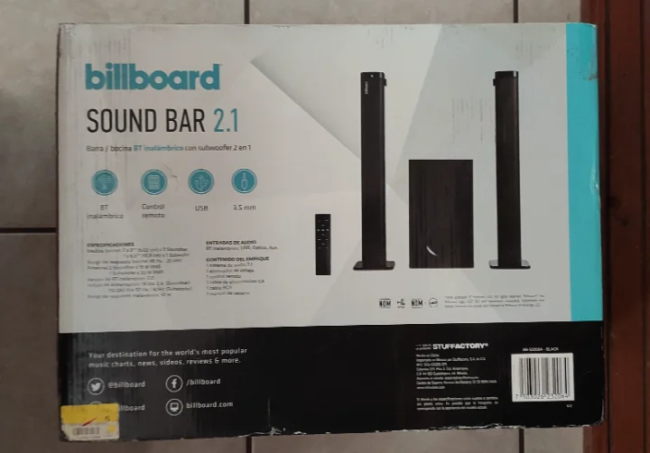Barra de sonido Billaboard Nuevo