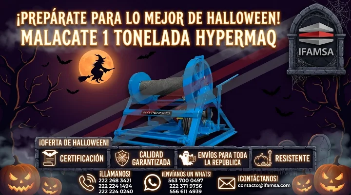 Malacate 1 tonelada Hypermaq