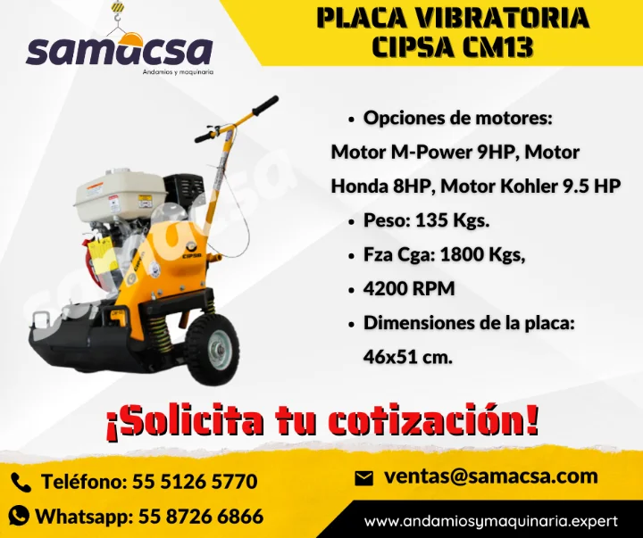 CIPSA CM13: Potencia y Precision en Compactacion
