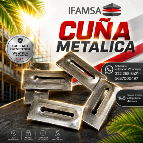 Cuñas Metalicas para construccion