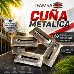 Cuñas Metalicas para construccion
