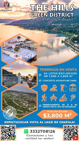 Terrenos Panoramicos en Preventa en Chapala.