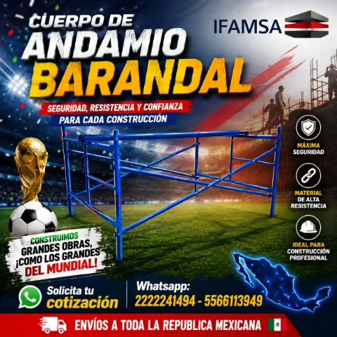 Modulo de andamio barandal
