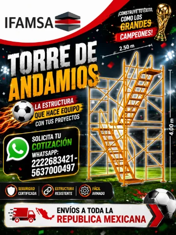 TORRE DE ANDAMIOS CON ESCALERAS