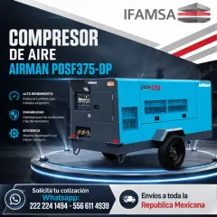 COMPRESOR DE AIRE AIRMAN PDSF750