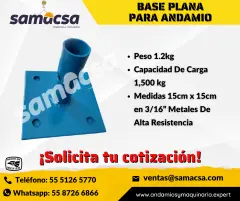 Base Plana Industrial: Mas Seguridad y Soporte