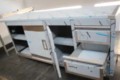 MESA DE TRABAJO EN ACERO INOXIDABLE ID. 3741