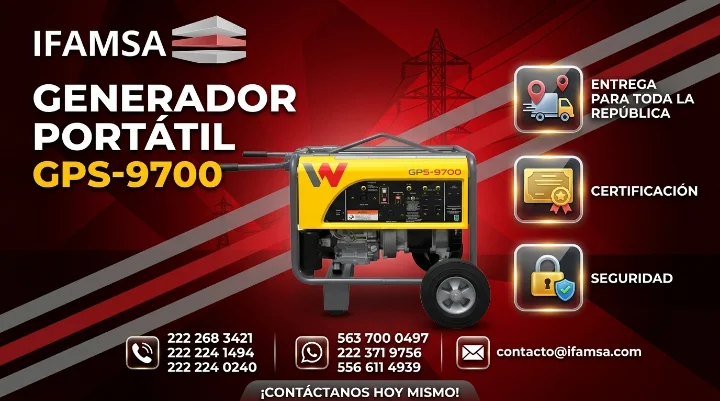 Generador portatil GPS-9700 Wacker Neuson