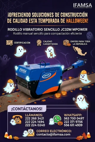 Rodillo Vibratorio Sencillo JC32M MPOWER