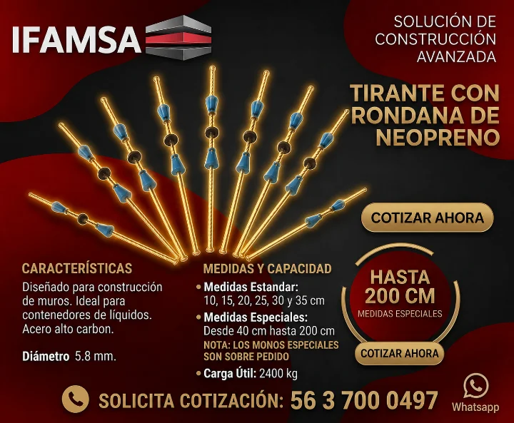TIRANTE MOÑO SEPARADOR SENCILLO NEOPRENO