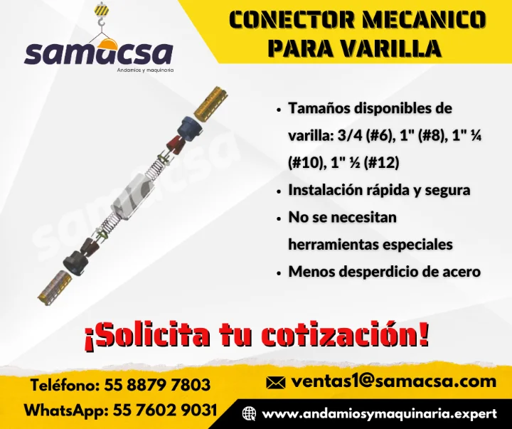 CONECTOR MECANICO PARA VARILLA - SAMACSA