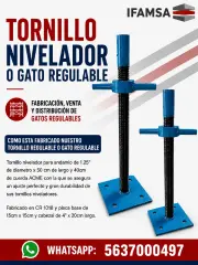 Tornillo Nivelador o Gato Regulable