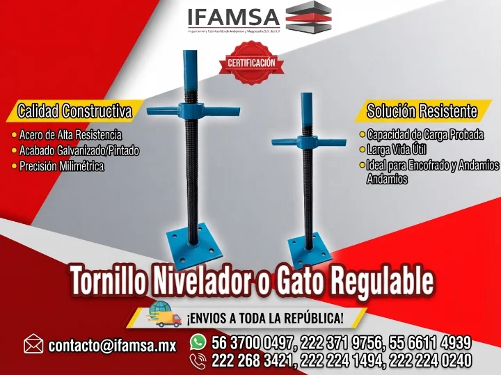 Accesorio para Andamios: Tornilo Nivelador