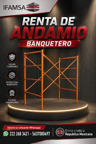 RENTA DE ANDAMIOS BANQUETEROS EN PUEBLA