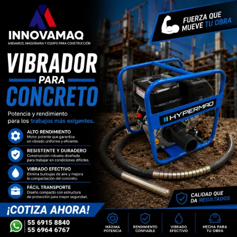 Vibrador de Concreto HYPERMAQ INNOVAMAQ - Potente