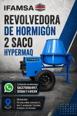 REVOLVEDORA DE HORMIGON 2 SACO HYPERMAQ
