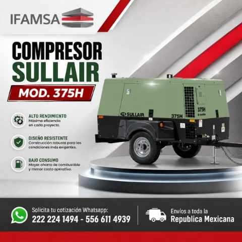 COMPRESOR SULLIAR MOD. 375H EN IFAMSA