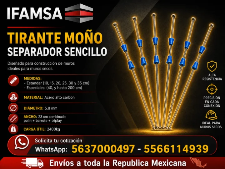 Tirantes moño IFAMSA: Maxima resistencia
