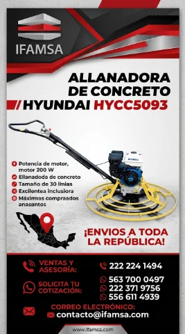 ALLANADORA DE CONCRETO HYUNDAI HYCC5093