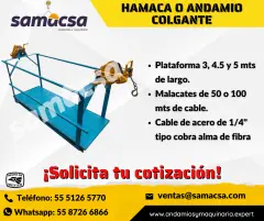 Hamaca Colgante para Edificios y Fachadas/SAMACSA