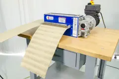 Trituradora industrial de carton corte en tiras.
