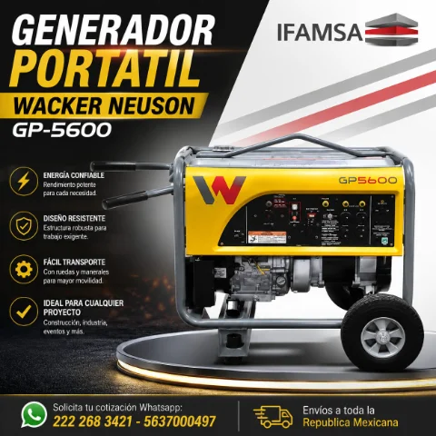 GENERADOR PORTATIL WACKER NEUSON GP-5600